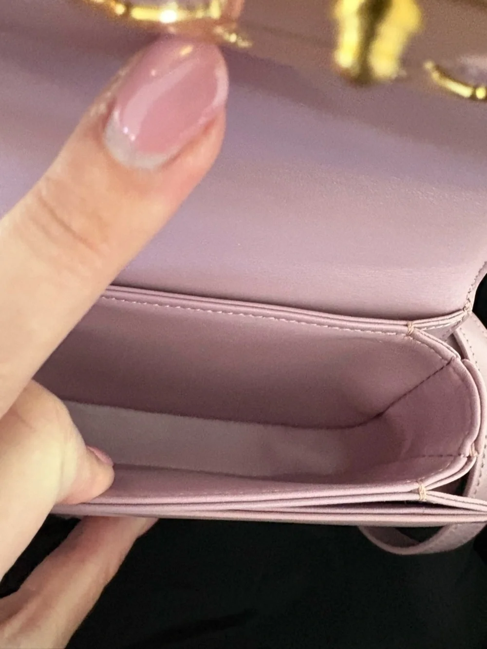 NWT Celine Mini Besace Clea in Shiny Calfskin Leather Dusty Pink - Picture 5 of 6